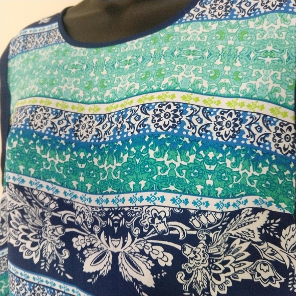 Zac & Rachel Cap Sleeve Top Large - Picture 8 of 8